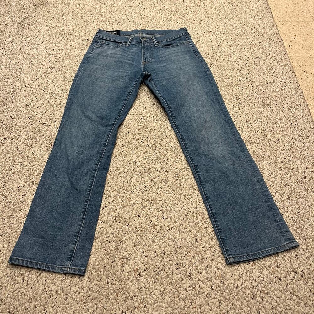 Abercrombie & Fitch Kennan Straight Jeans 28x30 Medium Wash Denim School Casual